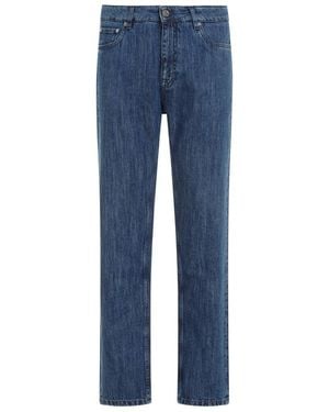 Etro Stylish Regular Waist Jeans For - Blue
