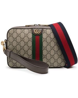 Gucci Ophidia Gg Supreme Fabric Shoulder-Bag - Brown