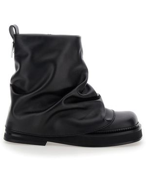 The Attico Mini Robin' Combat Boot - Black