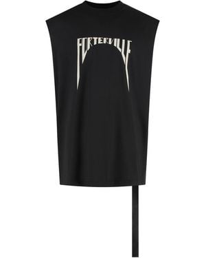 Rick Owens Cotton Tank - Black