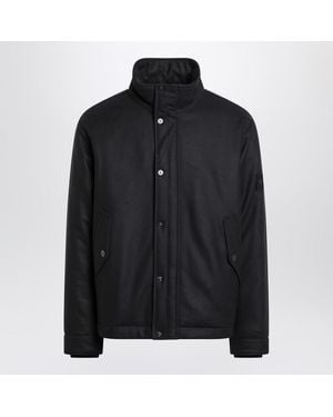 Stone Island Flannel Jacket - Black