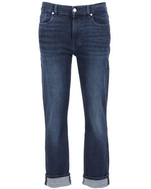 7 For All Mankind Relaxed Skinny Fit Denim Jeans - Blue