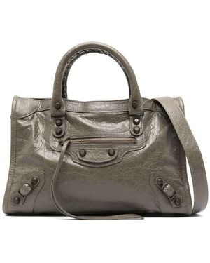 Balenciaga City Small Leather Handbag - Metallic