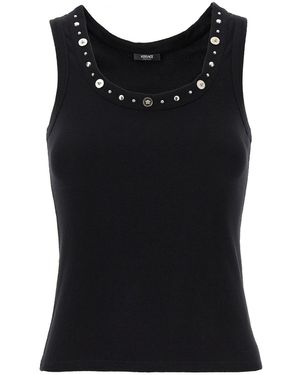 Versace 'Medusa' Tank Top - Black