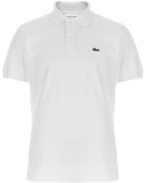 Lacoste Logo Patch Polo Shirt - White