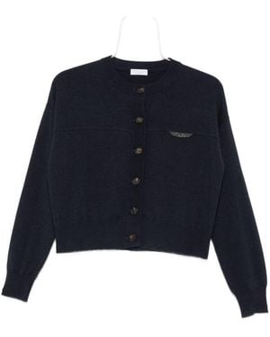 Brunello Cucinelli Cashmere Cardigan - Blue