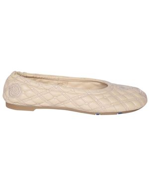 Burberry Quilted Leather Sadler Ballet Flats - Multicolour