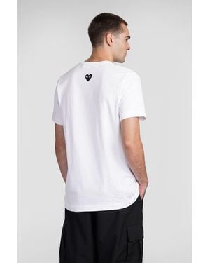 COMME DES GARÇONS PLAY Heart Patch Cotton Tee - White