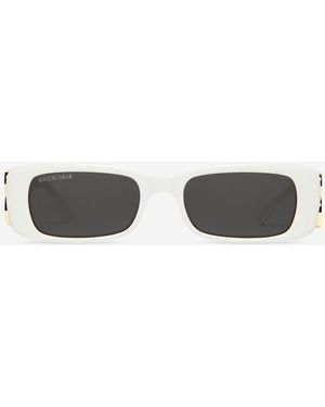 Balenciaga Dynasty Rectangular Glasses - White