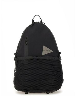 and wander Cotton Blend Backpack - Black