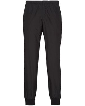 Prada Triangle-Logo Silk Track Trousers - Black