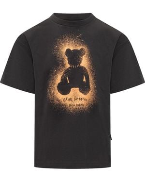 Palm Angels Spray Bear Tee - Black