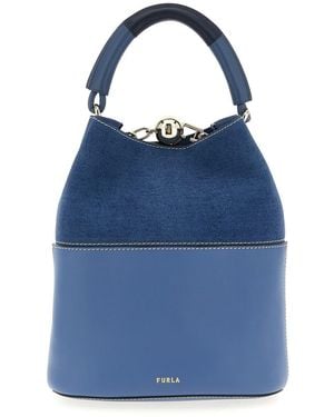 Furla ' Sfera S' Bucket Bag - Blue