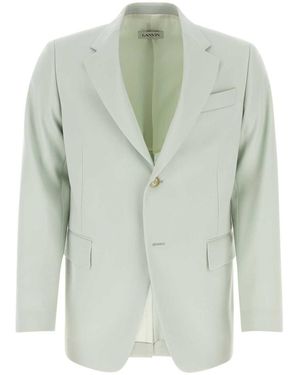 Lanvin Mint Wool Blazer - Green