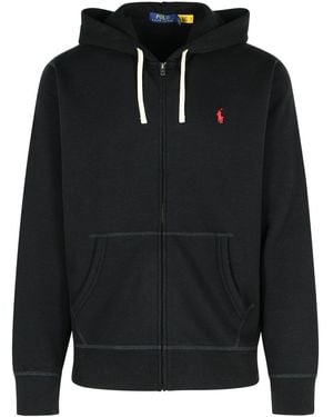 Polo Ralph Lauren Cotton Blend Hoodie - Black