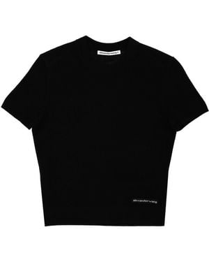 T By Alexander Wang T-Shirt With Logo - Black