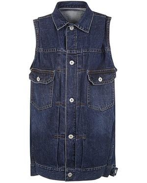 Sacai Denim Vest - Blue