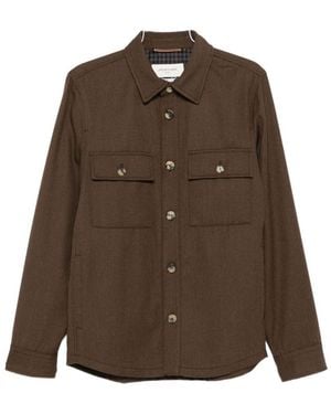 Jacob Cohen Wool Shirt Jacket - Brown