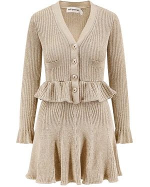 Self-Portrait Suit - Natural