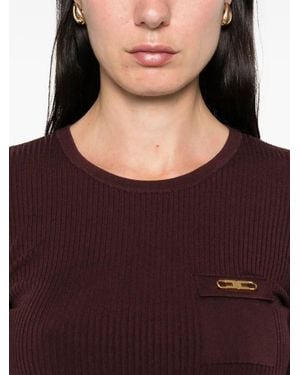 Elisabetta Franchi Maglia Tricot - Purple
