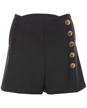 Givenchy 4G Buttons Shorts - Black