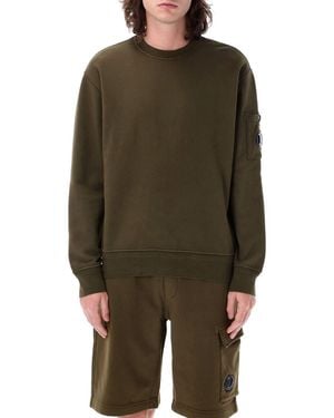 C.P. Company Fleece Lens Sweatshirt - Green