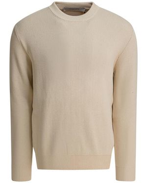 Golden Goose "Golden" Crewneck Sweater - Natural