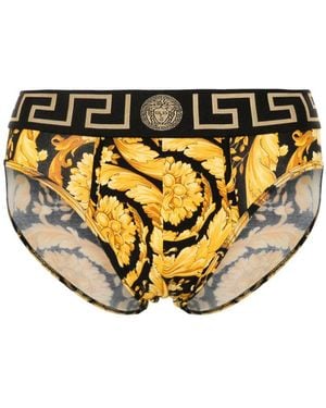 Versace 'Barocco' Briefs - Metallic