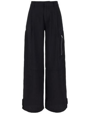 Ami Paris Acetate Blend Pants - Black