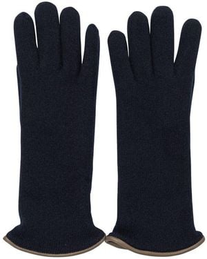 Restelli "305" Cashmere Gloves - Blue