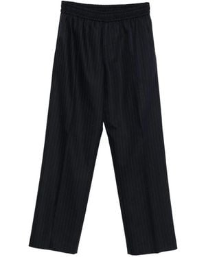 Golden Goose Wide Leg Pinstripe Jogger Style Pants Clothing - Black