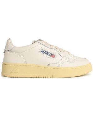 Autry Leather Medalist Sneakers - Natural