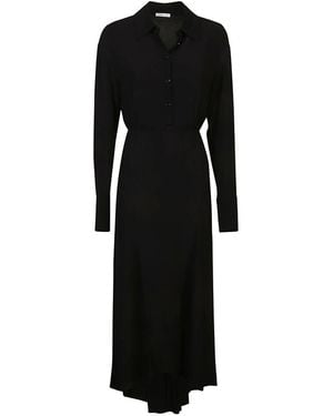 Patrizia Pepe Viscose Long-Sleeve Sheath Dress - Black