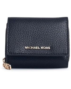 Michael Kors 'Trifold' Leather Wallet - Blue