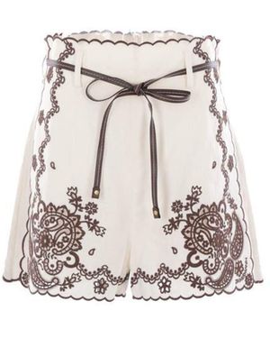 Zimmermann Shorts - White