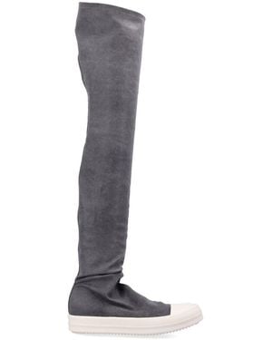 Rick Owens High Sock Sneaks - Blue