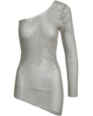 Santa Brands Knitted Mesh Dress - Gray