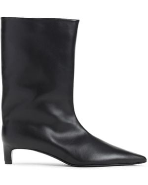 Jil Sander Calf Leather High Boot - Black
