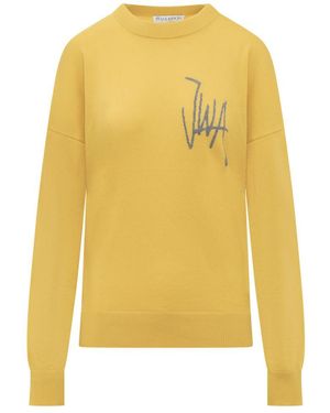 JW Anderson Logo Sweater - Yellow