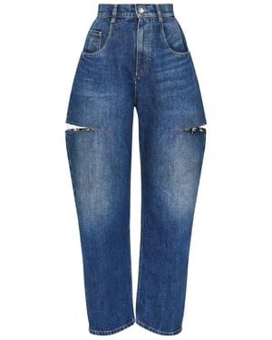Maison Margiela Jeans With Cut-Out Detail - Blue