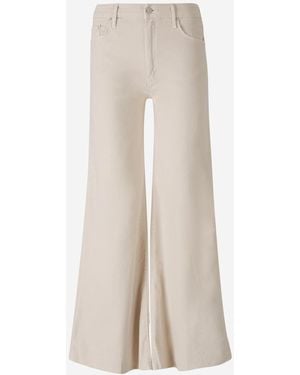 Mother Jeans Flare Roller Fray - Natural