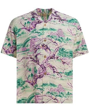 Sun Surf "Scenery Of Japan" Shirt - Grey