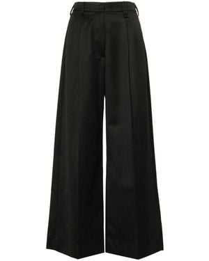 Simone Rocha Pleat-Detail Trousers - Black