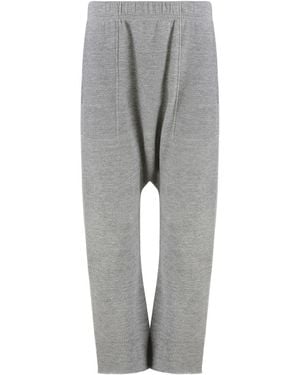 Nili Lotan Cotton Track-Pants - Grey