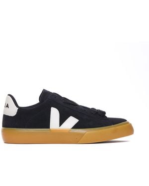 Veja Leather Campo Trainers - Blue