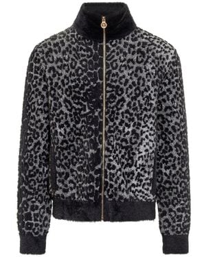 Versace Animal Fur Jacket - Black