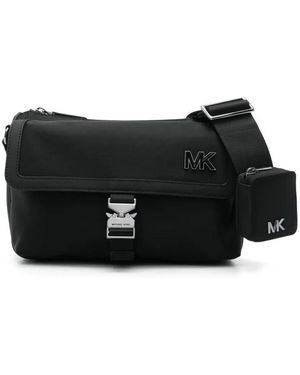 Michael Kors Aviator Flap Messenger W Pouch Bags - Black