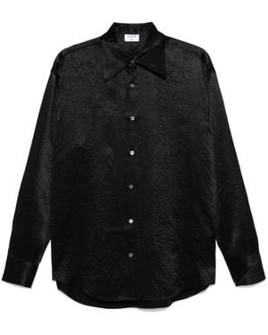 Filippa K Crinkle Shirt - Black