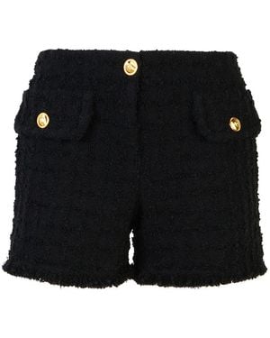 Versace Bouclé Tweed Shorts - Black
