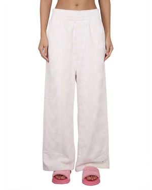 Marc Jacobs Monogram Pants With Elastic Waistband - Pink